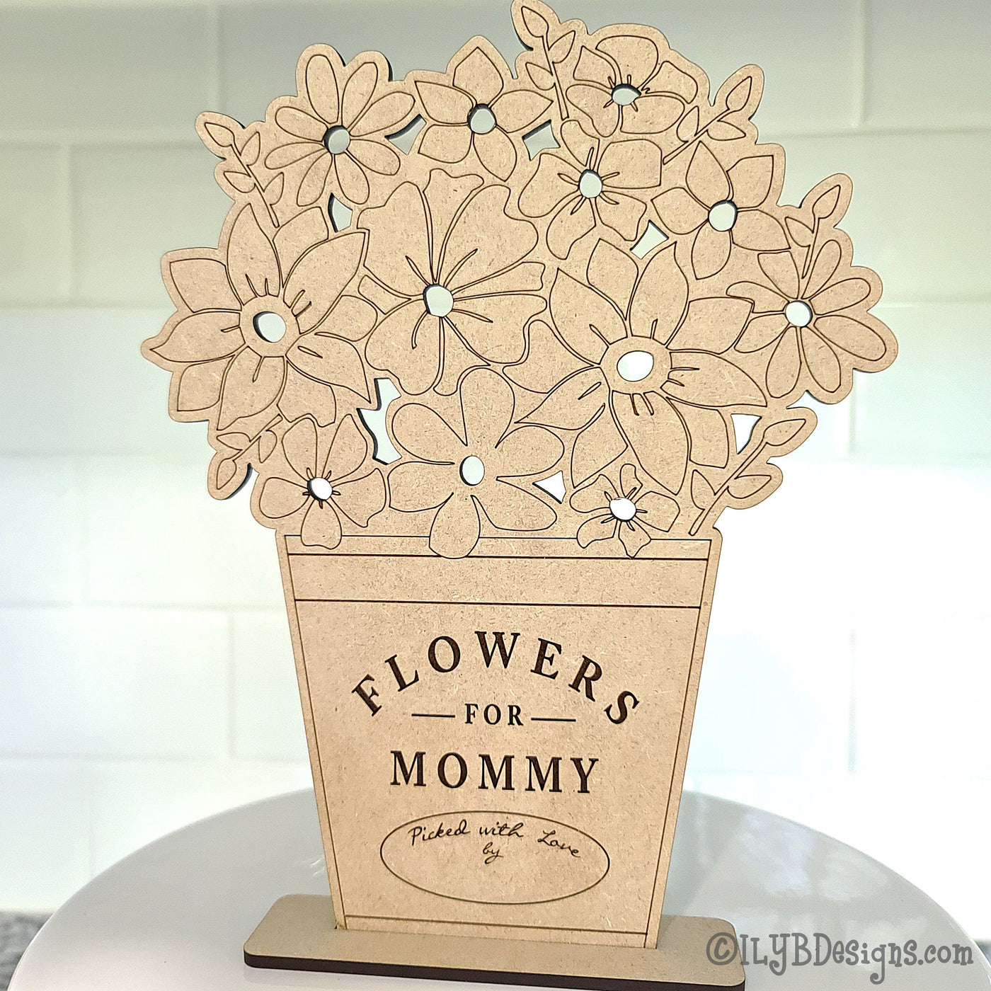 Mother's Day Wood Flower Holder Paint Kit