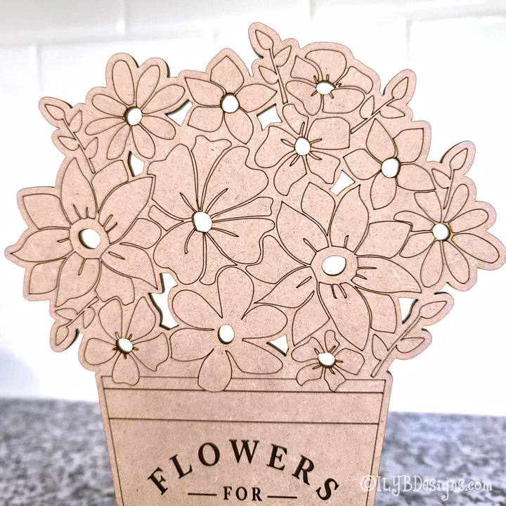 Mother's Day Wood Flower Holder Paint Kit