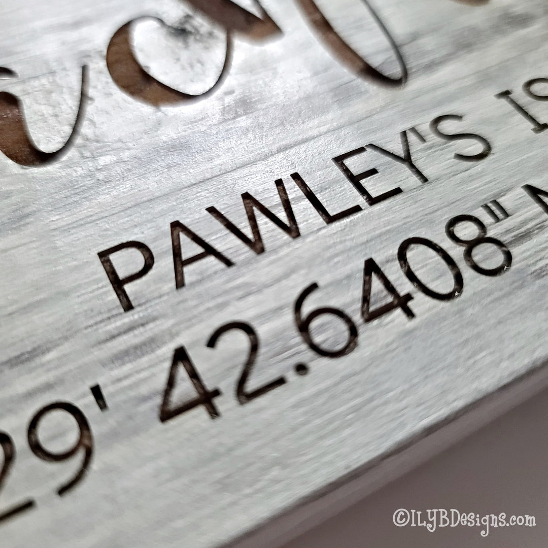 The Beach is Calling Laser Engraved Wood Sign