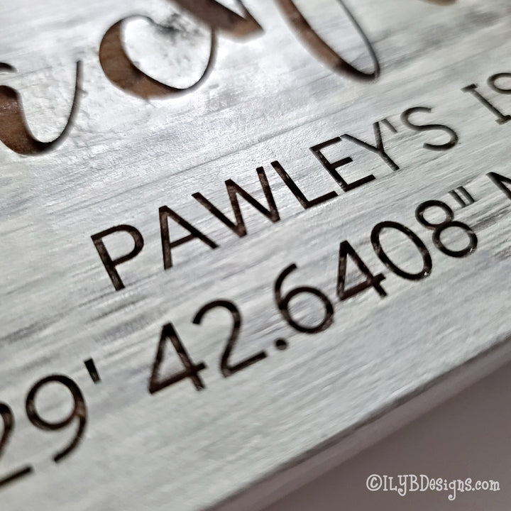 The Beach is Calling Laser Engraved Wood Sign