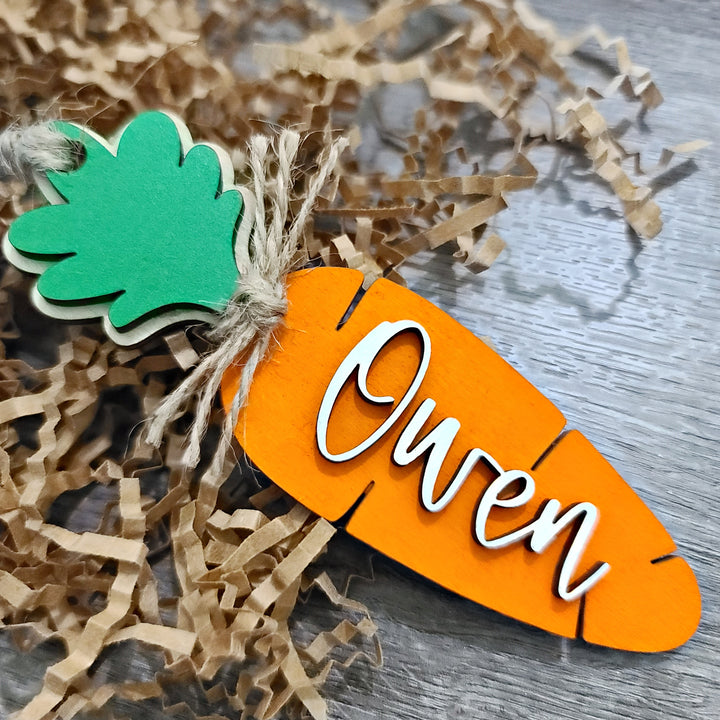 Carrot Easter Basket Tag | Laser Cut SVG File
