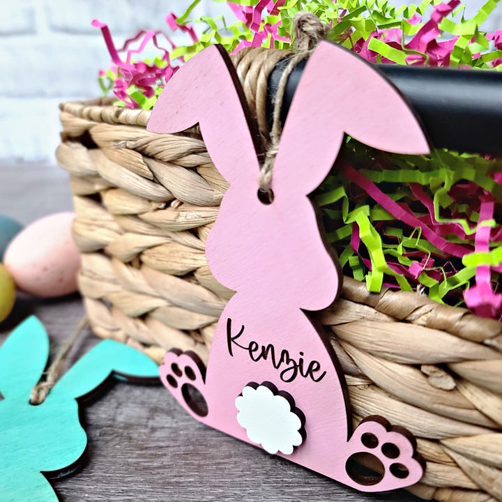 Personalized Easter Bunny Easter Basket Name Tag