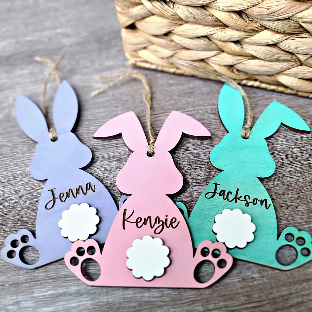 Personalized Easter Bunny Easter Basket Name Tag