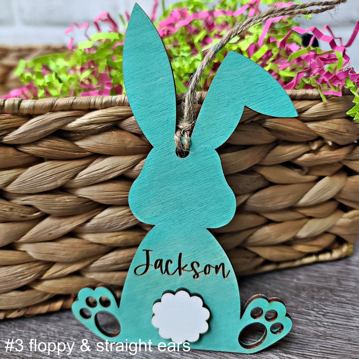 Personalized Easter Bunny Easter Basket Name Tag