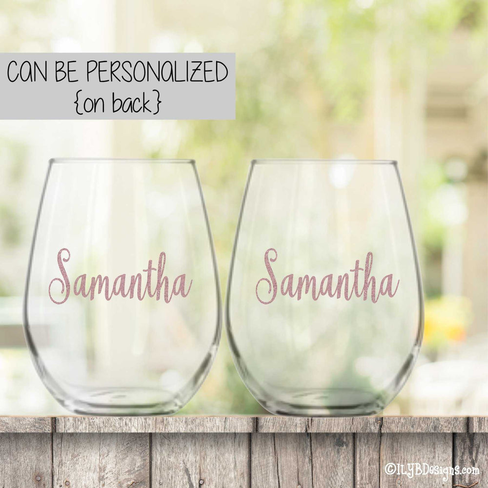 30th Birthday Wine Glass Set  -  29ISH / KISSING MY 20'S GOODBYE - ILYB Designs