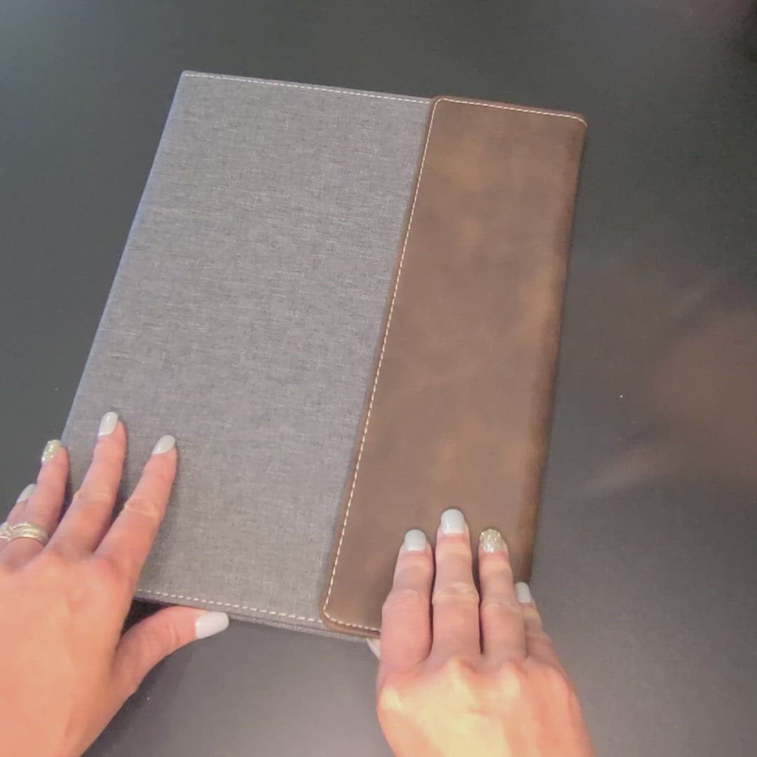 Personalized Graduation Gift | Custom Engraved Portfolio with Refillable Notepad