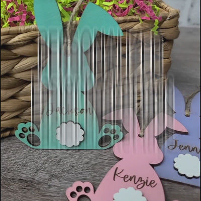 Personalized Easter Bunny Easter Basket Name Tag