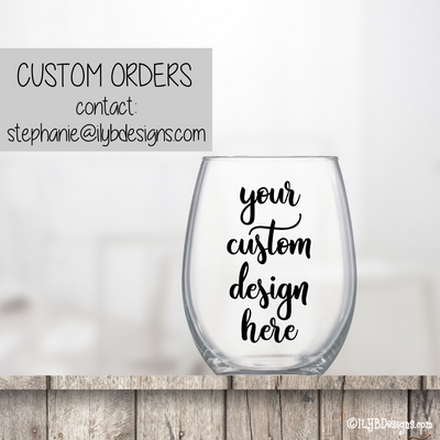 Christmas Wine Glass - He Sees You When You're Drinking Stemless Wine Glass - ILYB Designs