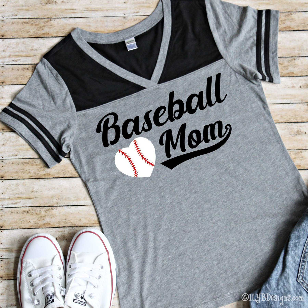Baseball Mom Shirt - Personalized Baseball Mom T-shirt - ILYB Designs