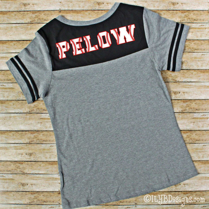 Baseball Mom Shirt - Personalized Baseball Mom T-shirt - ILYB Designs