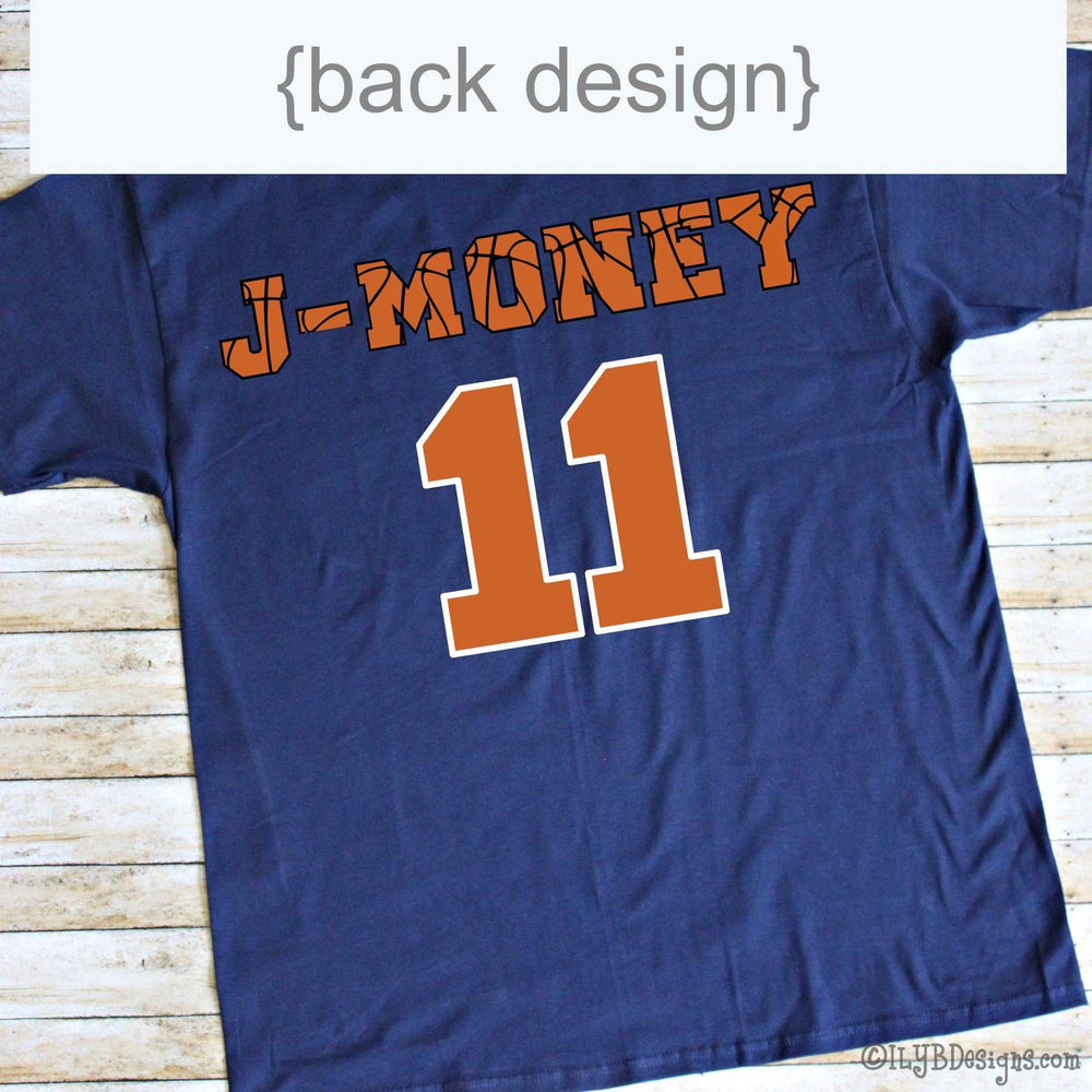 Basketball Mom Shirt - Basketball Dad Shirt - Personalized Basketball Family Shirts - ILYB Designs