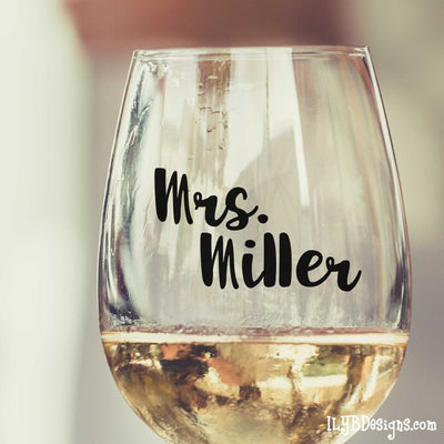 Teacher Wine Glass - Because Teachers Can't Survive on Apples Alone Wine Glass