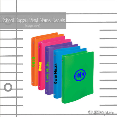 Soccer Back to School Name Labels - School Supply Labels for Boys - ILYB Designs