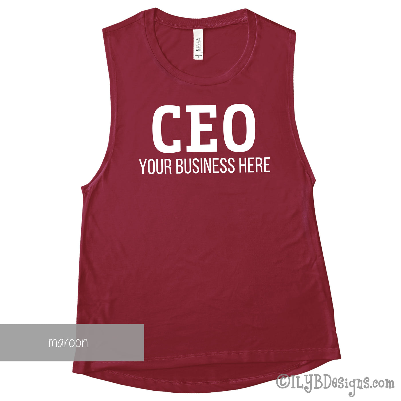 CEO Muscle Tank - Custom Business Tank - Personalized CEO Tank - ILYB Designs