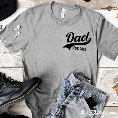 Dad Established Shirt Personalized - Father's Day Shirt - Father's Day Gift - Dad Gift - ILYB Designs