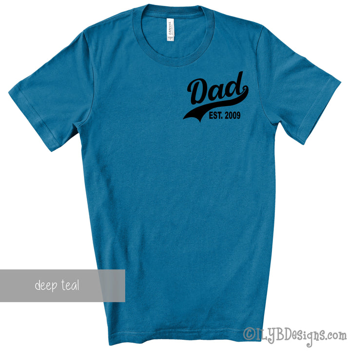 Dad Established Shirt Personalized - Father's Day Shirt - Father's Day Gift - Dad Gift - ILYB Designs