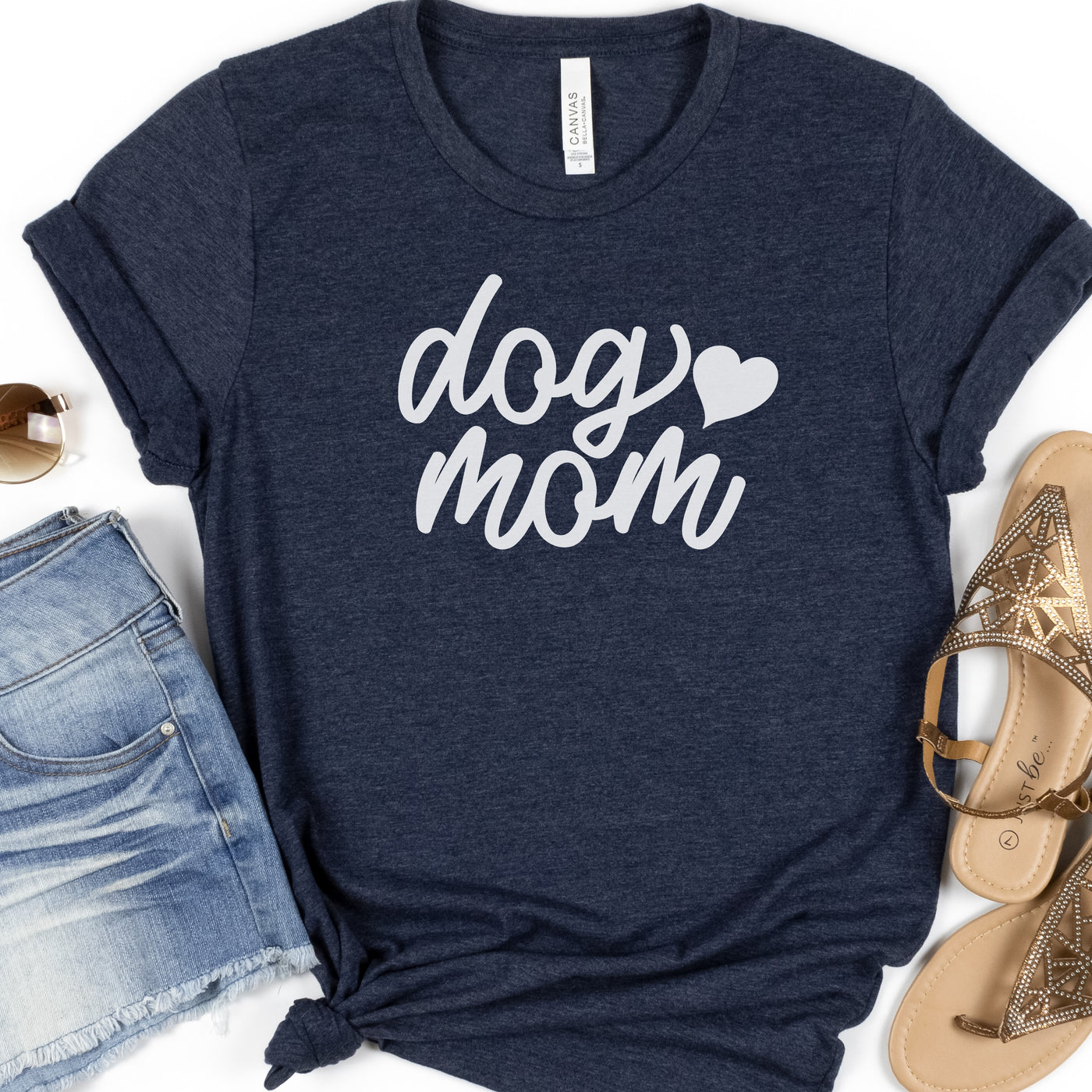 Dog Mom Shirt with Heart | Dog Lover Shirts