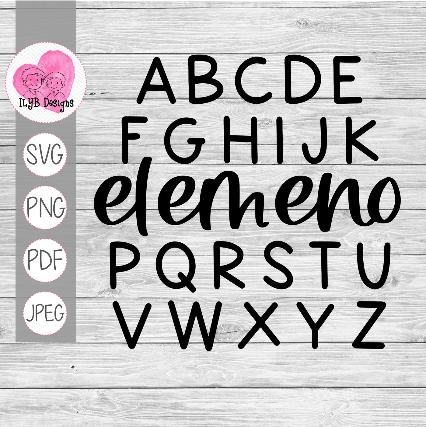 Alphabet Elemeno P Svg | Back to School Teacher Svg