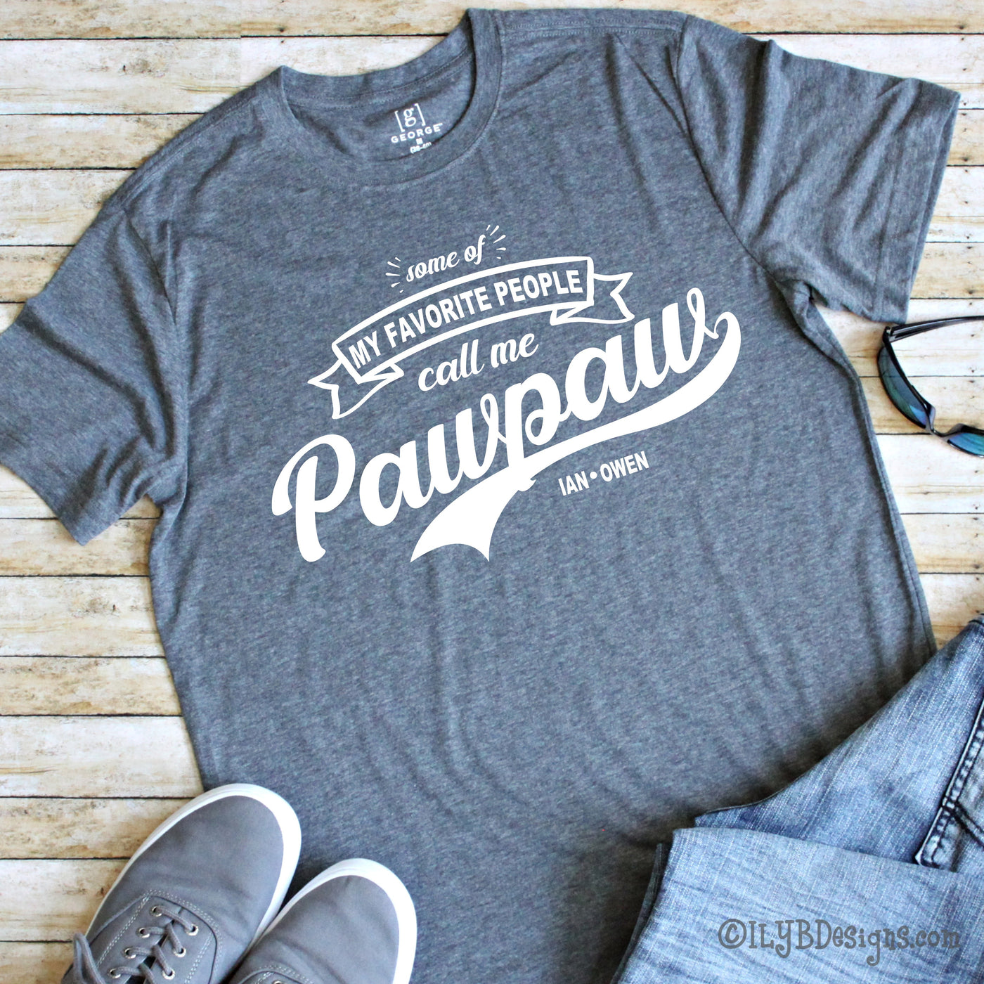 My Favorite People Call Me Pawpaw Shirt - Grandpa Shirt - Grandparent Shirt - ILYB Designs
