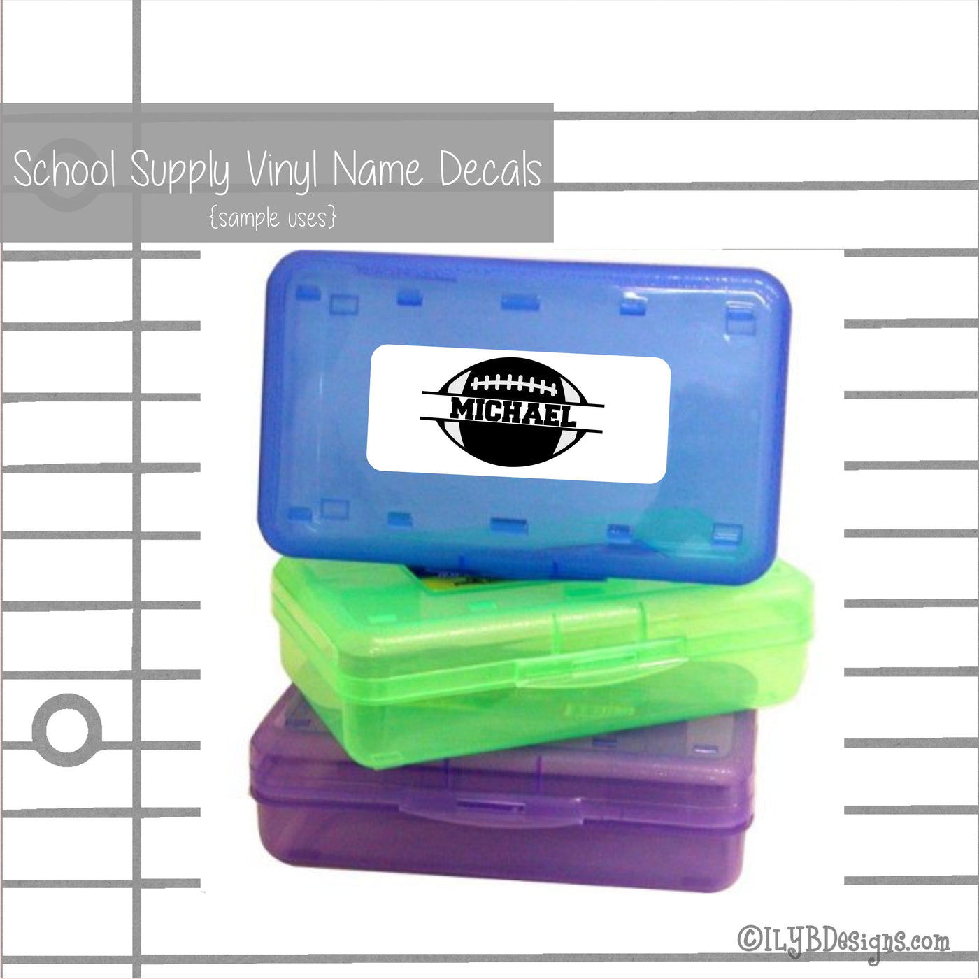 Basketball Back to School Name Labels - School Supply Labels for Boys - ILYB Designs
