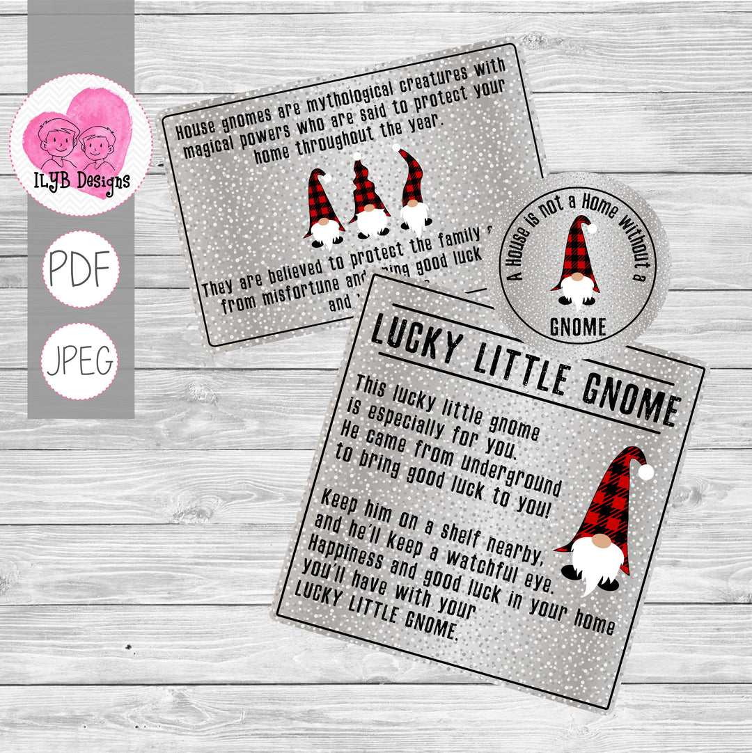 Gnome Printables - PDF, JPEG Printable Files - ILYB Designs