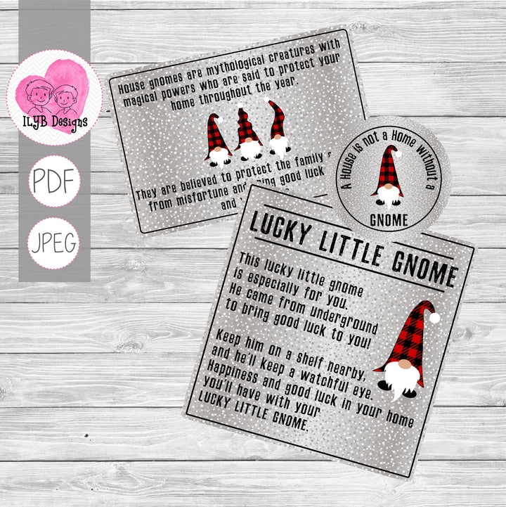 Gnome Printables - PDF, JPEG Printable Files - ILYB Designs