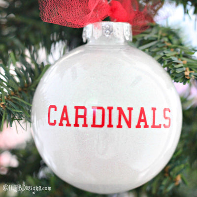 Baseball Christmas Ornament | Sports Ornament | Personalized Glitter