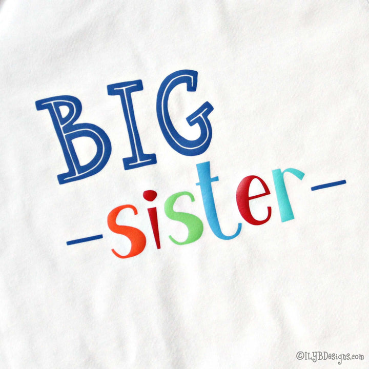 BIG SISTER Children's T-Shirt - BIG SISTER Kids Tee - ILYB Designs