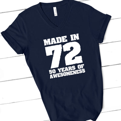 Made in 72 | 50th Birthday Shirt | Funny Birthday Shirt