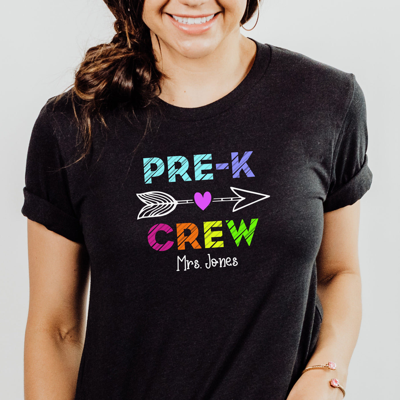 Pre-K Crew Back to School Shirt for Preschool Teachers | Personalized Teacher Shirt