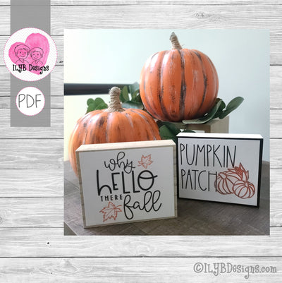Pumpkin Patch & Hello There Fall Printables
