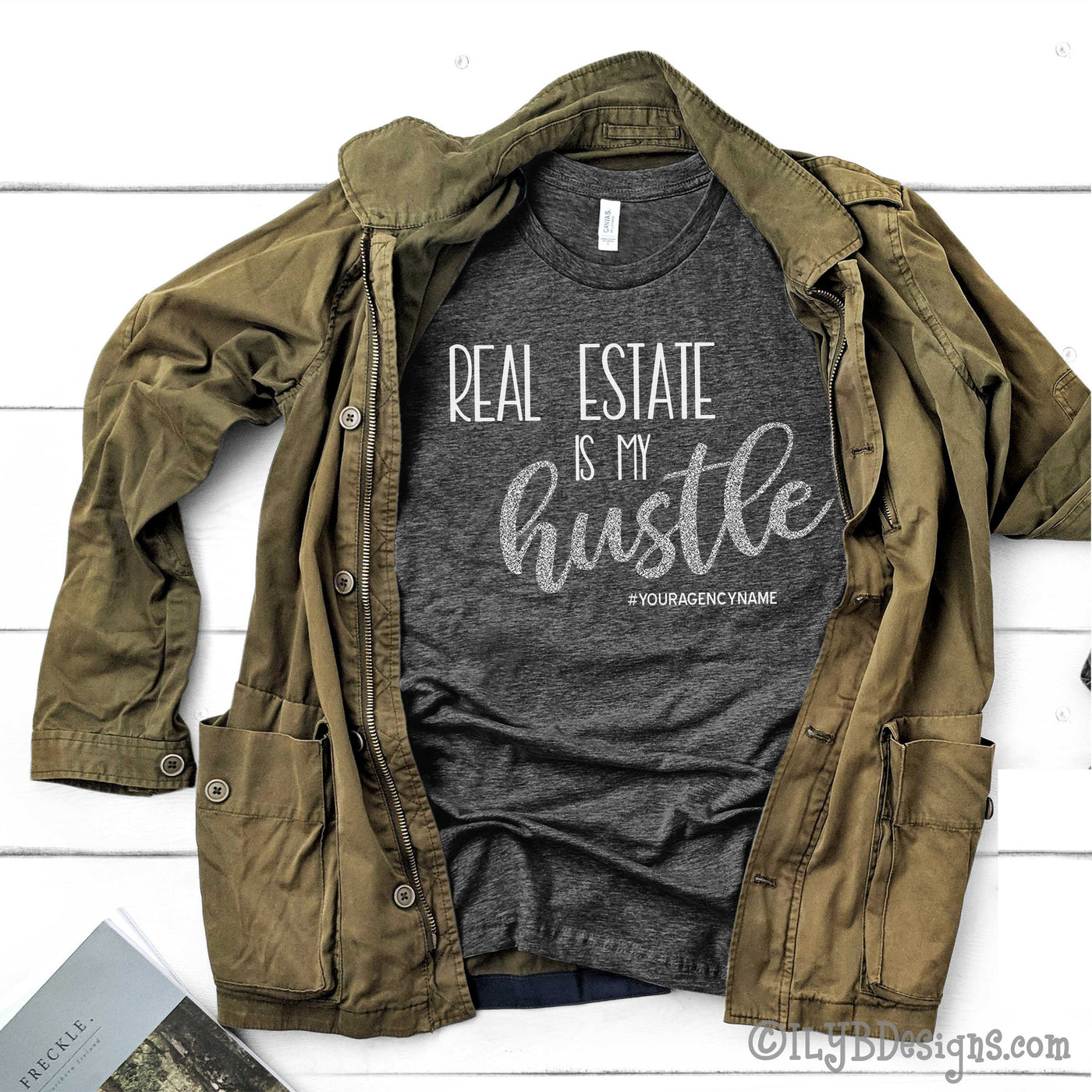 Real Estate is my Hustle Shirt - Realtor Shirts - Real Estate Shirts - ILYB Designs