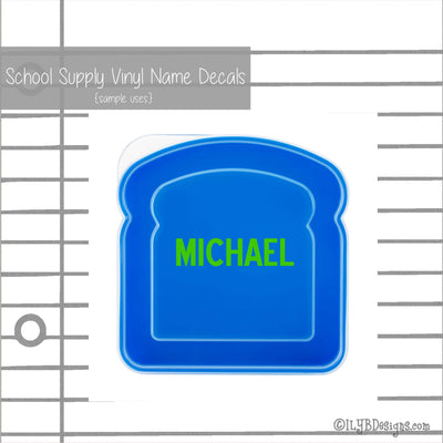 Football Back to School Name Labels - School Supply Labels for Boys - ILYB Designs