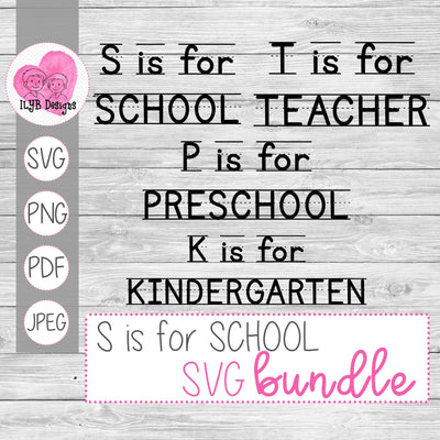 S is for School Svg Bundle | Back to School Svg Bundle
