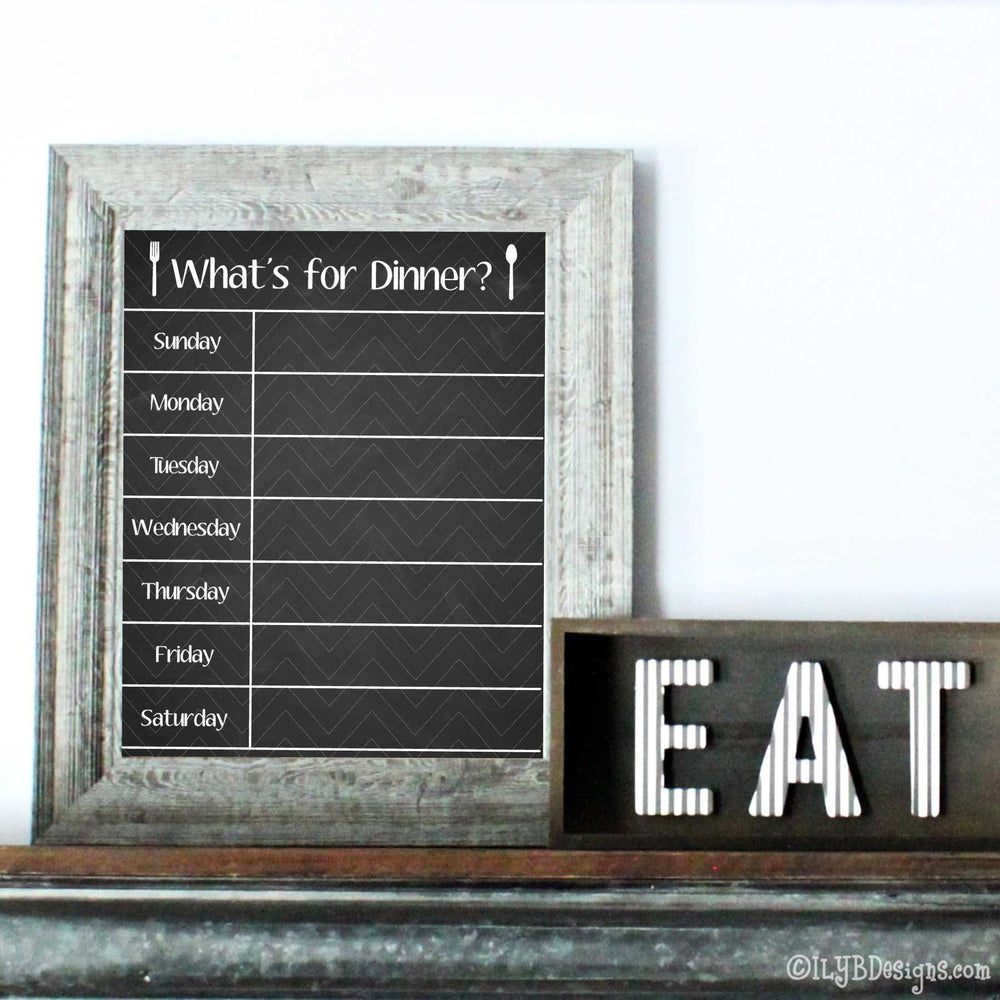 PRINTABLE Chalkboard Menu #2 - ILYB Designs