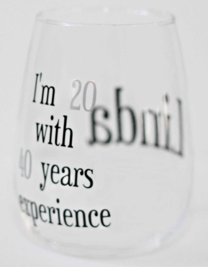60th Birthday Wine Glass - ILYB Designs